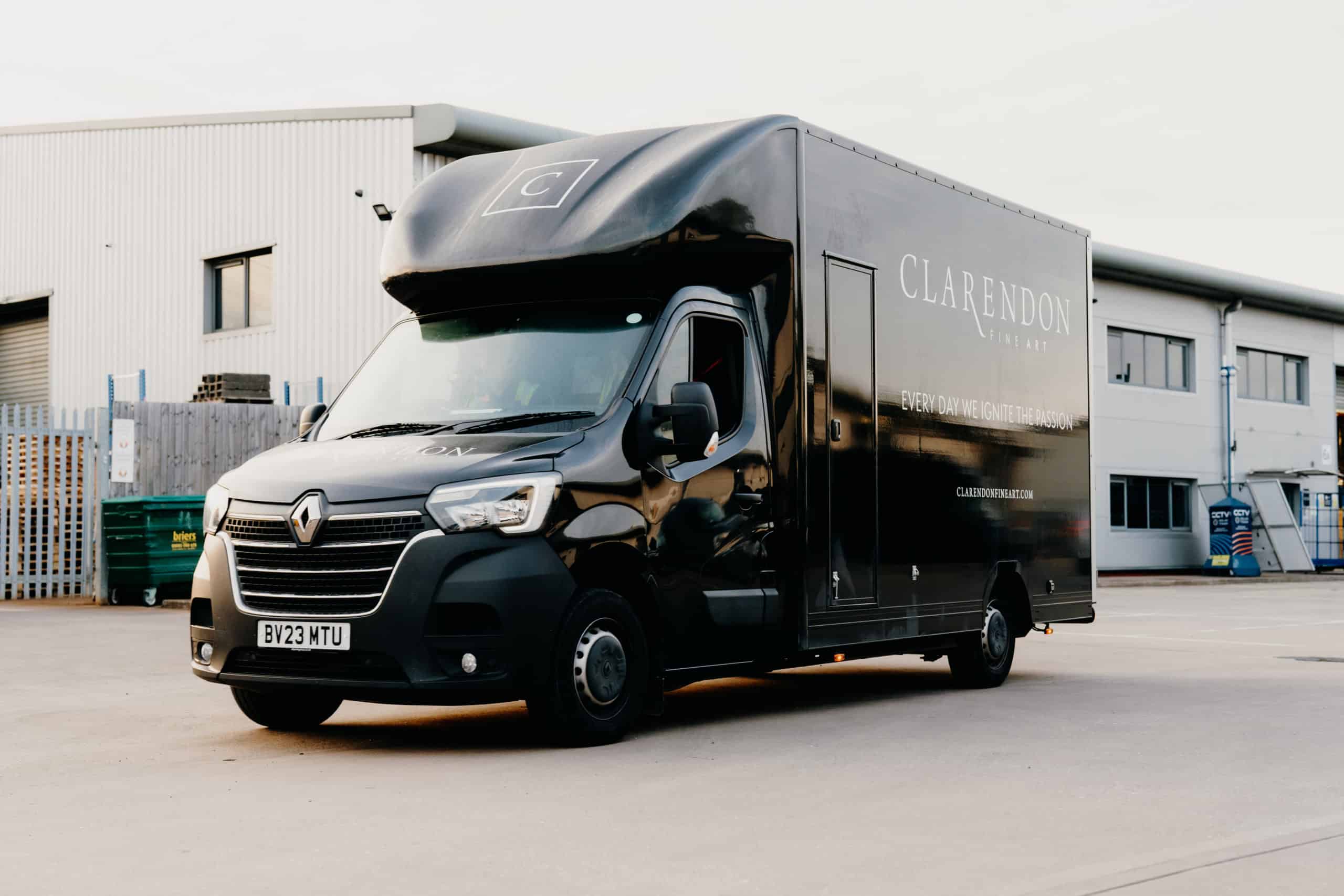 Image of Clarendon Fine Art delivery van
